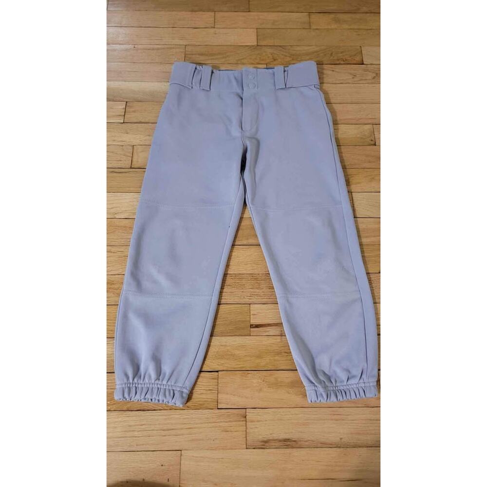 Baseball Pants‎ Elastic Bottom Softball CP Clutch Youth Large Gray Game Practice